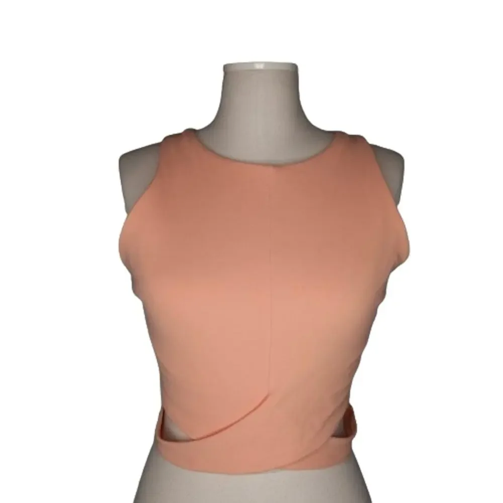 Athleta Conscious Cut Out Crop Tank Sports Bra